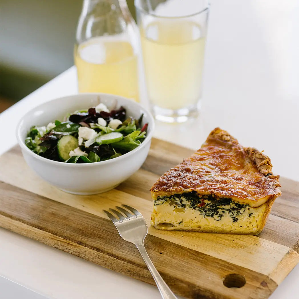 Whole Vegetarian Quiche - kale, sundried tomato & onion